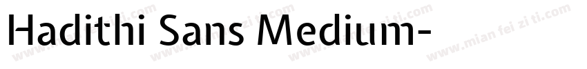 Hadithi Sans Medium字体转换